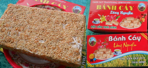 Đặc sản Thái Bình Bánh Cáy Làng Nguyễn